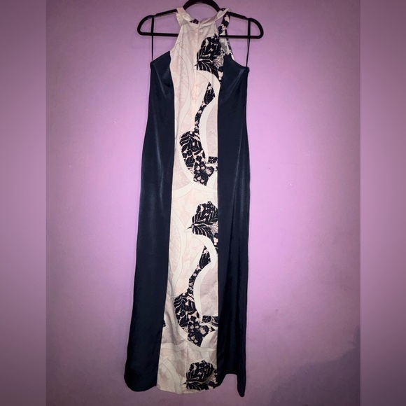 Bar III Blue and Cream Floral Dress - Picture 8 of 12